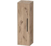 Duravit D-Code Armoire mi-haute, 1 porte avec butée à gauche, 400x360x1320mm, avec poignée, DC1338LBD550000, DC1338LBD550000, Colorazione: Cassa in rovere marmorizzato, maniglia nero diamante opaco