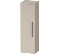 Duravit D-Code Armoire mi-haute, 1 porte avec butée à gauche, 400x360x1320mm, avec poignée, DC1338LBD910000, DC1338LBD910000, Colorazione: Cassa color tortora opaco, maniglia nero diamante opaco