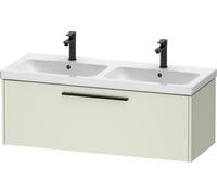 Duravit D-Code bâti-support lavabo suspendu, 1 tiroir, 1184x460mm, avec poignée, DC46690BDHH0000, DC46690BDHH0000, Colorazione: Corpo verde chiaro opaco, manico nero diamante opaco
