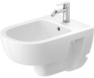 Duravit D-Code bidet mural, avec trou pour robinetterie, avec trop-plein, 370x540x340mm, blanc brillant, 2723150000, 2723150000