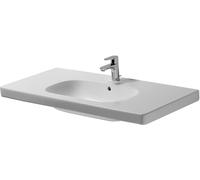 Duravit D-Code lavabo 105x48 cm rettangolare a parete-da mobile-con piano bianco 03421000002