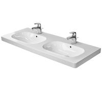 Duravit D-Code lavabo 120x49 cm rettangolare a parete-da mobile-doppio bianco lucida 03481200002