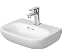 Duravit D-Code lavabo 45x34 cm semicircolare a parete bianco lucida 07054500002
