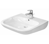 Duravit D-Code lavabo 60x55.5 cm rettangolare a parete per disabili bianco lucida 23126000002