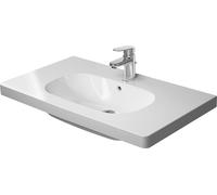 Duravit D-Code lavabo 85x48 cm rettangolare a parete-da mobile-con piano bianco 03428500002