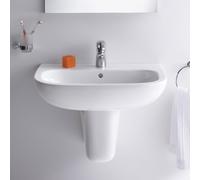 Lavabo Sospeso Duravit D-Code o colonna Bianco 650 x 500 mm 2310650000