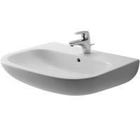 Duravit D-Code - Lavabo d-code con troppopieno 650 mm 1 foro bianco