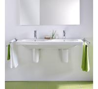 Duravit D-Code lavabo doppio, 03481200002, D-Code bianco [Ceramica da Bagno > Lavabi Doppi]