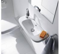 Duravit D-Code lave-mains, avec trou pour robinetterie à gauche, avec trop-plein, 500x220x135mm, blanc brillant, 0706500009, 0706500009