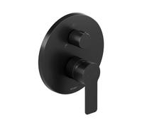 Duravit D-Code Mitigeur monocommandé encastré pour baignoire, 2 consommateurs, DC5210012046, DC5210012046, Colorazione: Nero opaco
