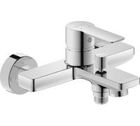 Duravit D-Code - Miscelatore monocomando per vasca da bagno con sistema di miscelazione in ceramica e antiriflusso, cromato