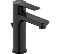 Duravit D-Code Mitigeur monocommandé pour lavabo M FreshStart et Minusflow, avec garniture d'écoulement, DC1023001046, DC1023001046, Colorazione: Nero opaco