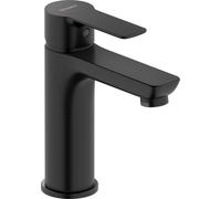 Duravit D-Code - Rubinetto per lavabo, misura M (altezza erogatore 167 mm), a risparmio energetico (FreshStart), rubinetto per bagno (MinusFlow), nero opaco