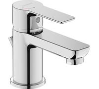 Duravit D-Code Mitigeur monocommandé pour lavabo S FreshStart et Minusflow, avec garniture d'écoulement, DC1013001010, DC1013001010, Colorazione: Cromo lucido