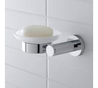 Duravit D-codice Portasapone, Ottone Vetro, Finitura cromata, 137x120x53 mm
