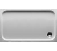 Duravit D-Code receveur de douche, 1200x700mm, rectangulaire, à encastrer, 720094000000001, 720094000000001, Colorazione: bianco con antiscivolo