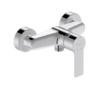Duravit D-Code - Miscelatore doccia a parete per 1 consumatore, con sistema di miscelazione in ceramica, cromato