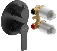 Duravit D-Code Mitigeur monocommandé encastré set, 2 consommateurs, DC5210008046, DC5210008046, Colorazione: Nero opaco