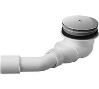 Duravit D-Code écoulement de receveur de douche, sortie horizontale, chrome, 791260000001000, 791260000001000