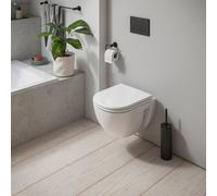 Duravit D-Code WC suspendu, chasse deau basse, rimless, 370x480x360mm, blanc brillant, 2515090000, 2515090000
