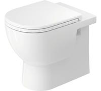 Duravit D-Code WC au sol Back to Wall, chasse deau basse, rimless, 370x570x400mm, blanc brillant, 2037090000, 2037090000