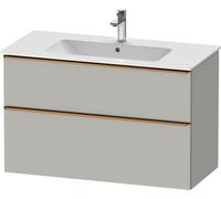 Duravit D-Neo bâti-support lavabo suspendu, 1010x625x462mm, 1 tiroir, avec poignée bronze brossé, DE4363004070000, DE4363004070000, Colorazione: Decoro grigio cemento opaco