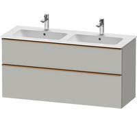 Duravit D-Neo bâti-support lavabo suspendu, 1280x625x462mm, 1 tiroir, avec poignée bronze brossé, DE4365004070000, DE4365004070000, Colorazione: Decoro grigio cemento opaco