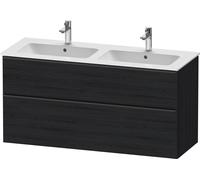 Duravit D-Neo bâti-support lavabo suspendu, 1280x625x462mm, 1 tiroir, avec poignée diamant noir, DE43650BD160000, DE43650BD160000, Colorazione: Rovere nero opaco