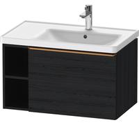 Duravit D-Neo bâti-support lavabo suspendu, 784x440x452mm, 1 tiroir, 1 compartiment ouvert sur le côté gauche, avec poignée bronze brossé, DE4257004160000, DE4257004160000, Colorazione: Rovere nero op