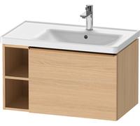 Duravit D-Neo bâti-support lavabo suspendu, 784x440x452mm, 1 tiroir, 1 compartiment ouvert sur le côté gauche, avec poignée bronze brossé, DE4257004300000, DE4257004300000, Colorazione: Decoro rovere 