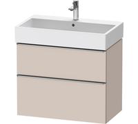 Duravit D-Neo bâti-support lavabo suspendu,784x625x442mm, 1 tiroir, avec poignée acier inox brossé, DE4373070910000, DE4373070910000, Colorazione: Taupe Matt DÃ©cor