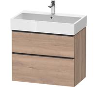 Duravit D-Neo bâti-support lavabo suspendu,784x625x442mm, 1 tiroir, avec poignée diamant noir, DE43730BD550000, DE43730BD550000, Colorazione: Rovere marmorizzato Decorazione