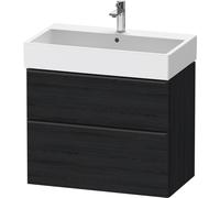 Duravit D-Neo bâti-support lavabo suspendu,784x625x442mm, 1 tiroir, avec poignée diamant noir, DE43730BD160000, DE43730BD160000, Colorazione: Rovere nero opaco