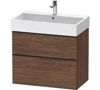 Duravit D-Neo bâti-support lavabo suspendu,784x625x442mm, 1 tiroir, avec poignée diamant noir, DE43730BD210000, DE43730BD210000, Colorazione: Decoro noce scuro opaco