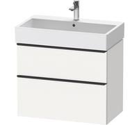 Duravit D-Neo bâti-support lavabo suspendu,784x625x442mm, 1 tiroir, avec poignée diamant noir, DE43730BD180000, DE43730BD180000, Colorazione: Bianco opaco Decor bianco opaco