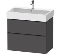 Duravit D-Neo bâti-support lavabo suspendu,784x625x442mm, 1 tiroir, avec poignée diamant noir, DE43730BD490000, DE43730BD490000, Colorazione: Grafite opaco Decor