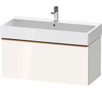 Duravit D-Neo bâti-support lavabo suspendu,984x440x442mm, 1 tiroir, avec poignée bronze brossé, DE4274004220000, DE4274004220000, Colorazione: Decoro bianco lucido