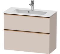 Duravit D-Neo bâti-support lavabo suspendu, Compact, 810x625x372mm, 1 tiroir, avec poignée bronze brossé, DE4369004910000, DE4369004910000, Colorazione: Taupe Matt DÃ©cor