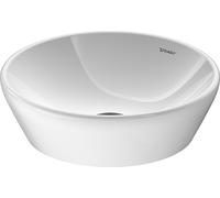 Lavabo da appoggio Duravit D-Neo, 400x400 mm, senza foro per rubinetto, senza troppopieno, 237140007, colorazione: Bianco