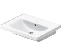 Duravit D-Neo lavabo, 600x480mm, sans trou pour robinet, avec trop-plein, blanc brillant, 2367600060, 2367600060