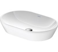 Lavabo da appoggio Duravit D-Neo, 600x400 mm, senza foro per rubinetto, senza troppopieno, 237260007, Colorazione: Bianco - 2372600070