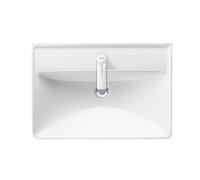 Lavabo Duravit D-Neo, 650x440 mm, 1x foro per rubinetto, con troppopieno, 236665000, Colorazione: Bianco - 2366650000