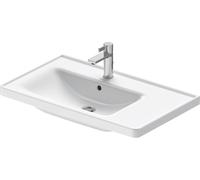 Duravit D-Neo mobile lavabo asimmetrico, 800x480 mm, 1x foro per rubinetto, con troppo pieno, 236980000, Colorazione: Bianco - 2369800000