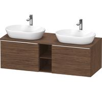 Duravit D-Neo lavabo sous plan suspendu (découpe côté contribuant), 1400x459x550mm, 2 tiroirs, 2 compartiments ouverts, avec poignée chrome, DE4950B10210000, DE4950B10210000, Colorazione: Decorazione 