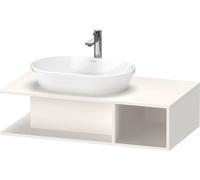 Duravit D-Neo, mobile lavabo sospeso, larghezza 1000 x profondità 550 mm, 1x scomparto aperto sul lato destro, DE49290, Colorazione: Decoro bianco lucido