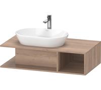Duravit D-Neo Meuble sous-lavabo en console suspendu, 1000x260x550mm, 1 compartiment ouvert sur le côté droite, DE492905555, DE492905555, Colorazione: Rovere marmorizzato Decorazione