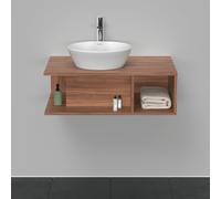 Duravit D-Neo Meuble sous-lavabo en console suspendu, 800x260x550mm, 1 compartiment ouvert sur le côté recnts, DE492807979, DE492807979, Colorazione: Decorazione naturale in noce