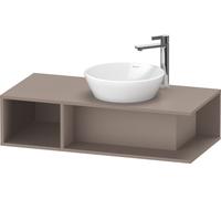 Duravit D-Neo Meuble sous-lavabo en console suspendu, Compact, 1000x260x480mm, 1 compartiment ouvert sur le côté gauche, DE493904343, DE493904343, Colorazione: Basalto opaco decoro opaco