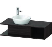 Duravit D-Neo, meuble sous-lavabo mural Compact, largeur 1000 x profondeur 480mm, 1x compartiment ouvert sur le côté droit, DE491905353, DE491905353, Colorazione: Castagno scuro arredamento scuro