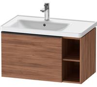 Duravit D-Neo, meuble sous-lavabo mural, largeur 784 x profondeur 452mm, 1x porte, avec poignée, DE425807979, DE425807979, Colorazione: Decorazione naturale in noce